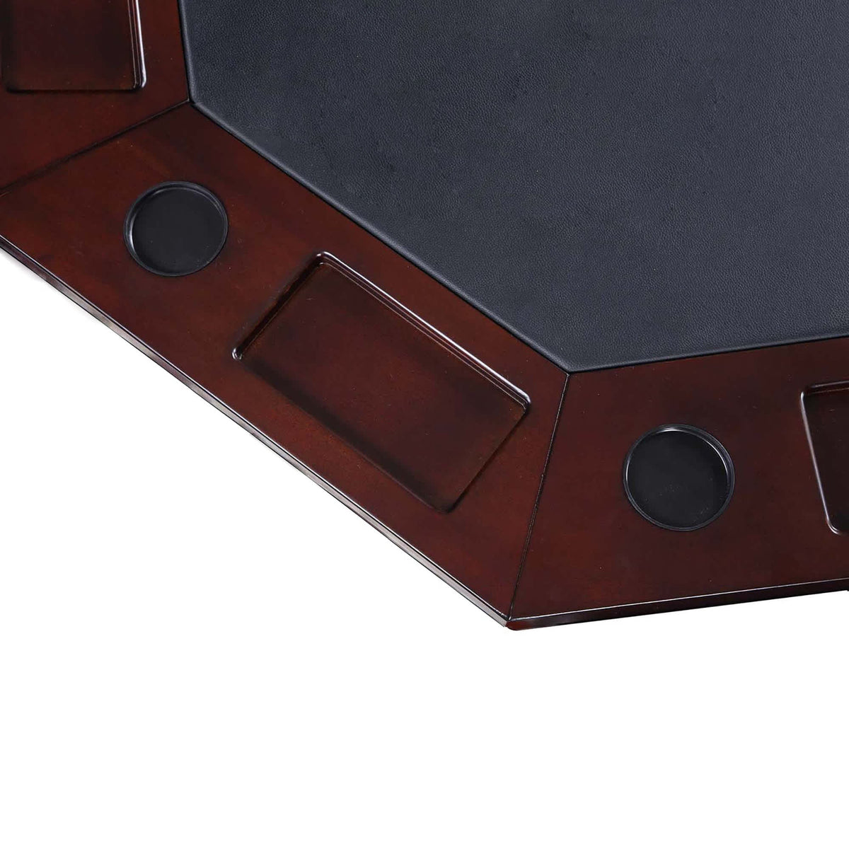 Kingston 48-in Poker Table Combo Set (Table Only) - Walnut Finish - Church of Craps