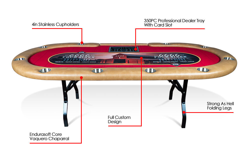 BBO Aces Pro Tournament Poker Table - Church of Craps
