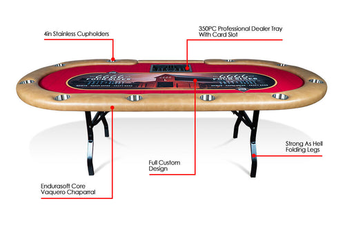 BBO Aces Pro Tournament Poker Table - Church of Craps
