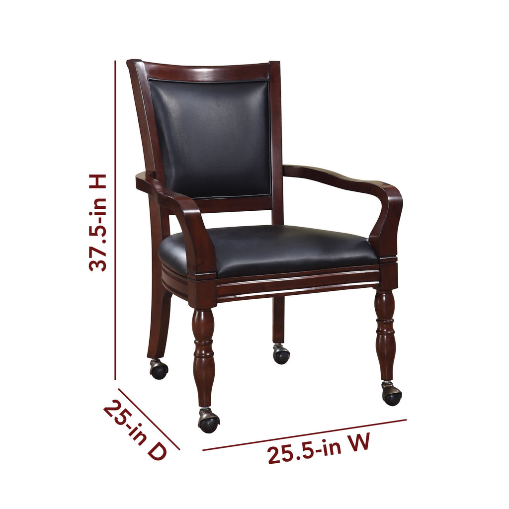 Fortress 28-in Chess 3-in-1 Pedestal Game Table Set with Chairs - Church of Craps